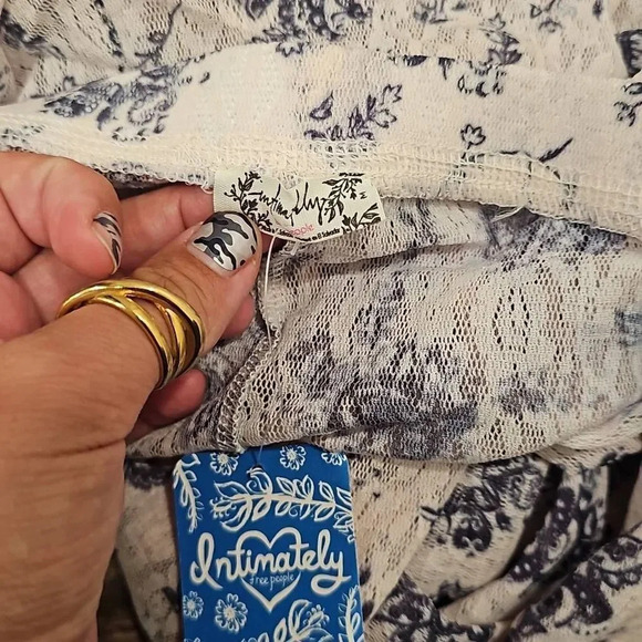 Free People Intimately Layered In Lace Leggings In Chamoix Combo Sz M - Picture 5 of 11